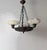 Antique Renaissance Revival Bronze and Alabaster Chandelier with Serpent Details, 1900 For Sale - Image 16 of 18