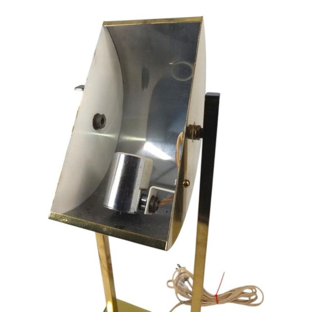 1970's Brass Demilune Desk Lamp by George Kovacs For Sale In Miami - Image 6 of 6