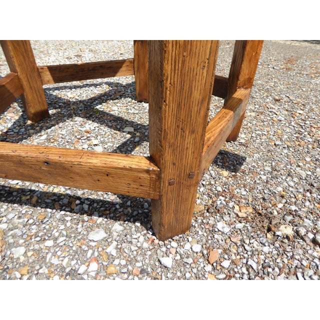 Real McCoy 1800's American Chestnut Country. Tbl. Seat 8 For Sale In Nashville - Image 6 of 8