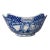 Canton Blue/White Scalloped Edge Serving Bowl For Sale