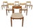 Vintage Danish Oak Paper Cord Wabi-Sabi Dining Chairs, 1960s, Set of 6 For Sale