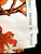Textile Brooke Cadwallader Rare Cotton Orange, and White Chinoiserie Fabric La Casa De Los Gallos. 2 Yds For Sale - Image 7 of 7