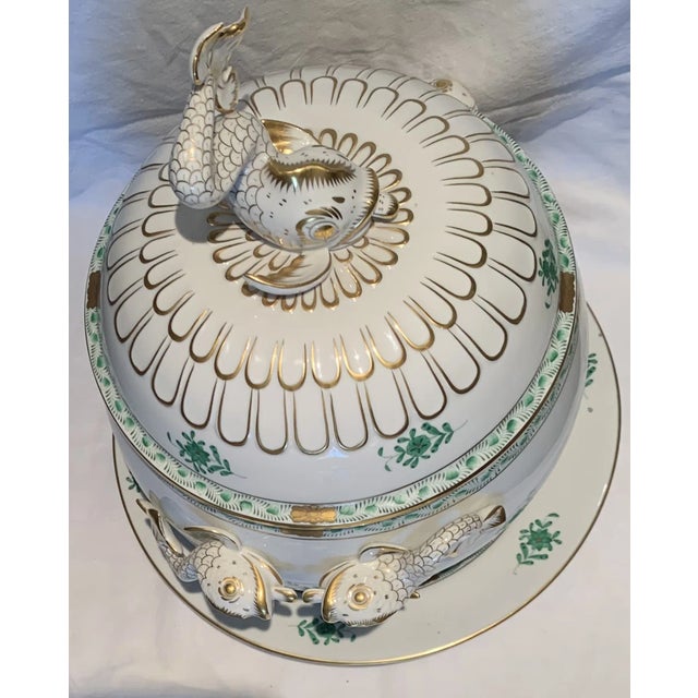 1920s 1920s Hungarian Serving Bowl & Underplate For Sale - Image 5 of 11