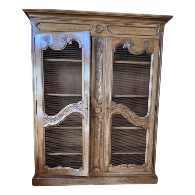 Late 20th Century French Style Armoire Cabinet For Sale