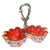A dazzling Viennese Biedermeier silver and glass tray. The glass tray is executed in opaque white overlay glass with...
