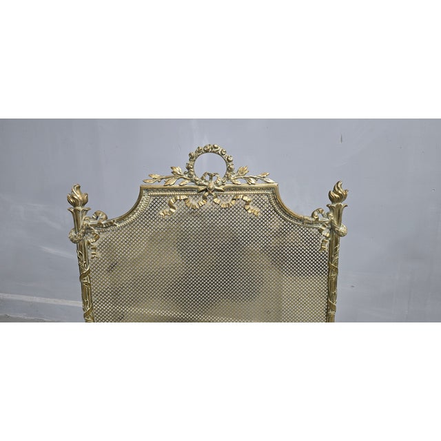 Victorian Gilt Brass Fire Guard, 1880 For Sale - Image 4 of 9