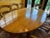 French Country Vintage Style Oval Kitchen Dining Table & 8 Chairs For Sale - Image 4 of 8