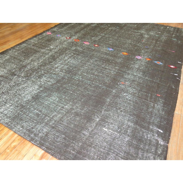 Shabby Vintage Turkish Kilim For Sale - Image 4 of 6