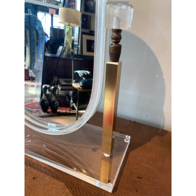 1970s Charles Hollis Jones Lucite Mirror For Sale In New York - Image 6 of 10