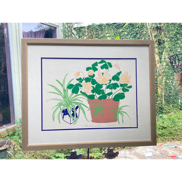 2008 Original Lithograph Limited Edition Botanical Print "Airplane and Stripes" Signed Frink #83/110 For Sale - Image 13 of 13