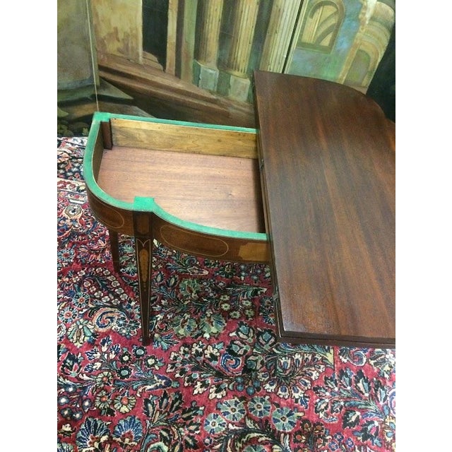 Vintage Games Table, Federal Style Games Table For Sale - Image 4 of 11