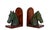 Ceramic and Leather Horses Head Bookends 1970s, Set of 2 For Sale - Image 6 of 9