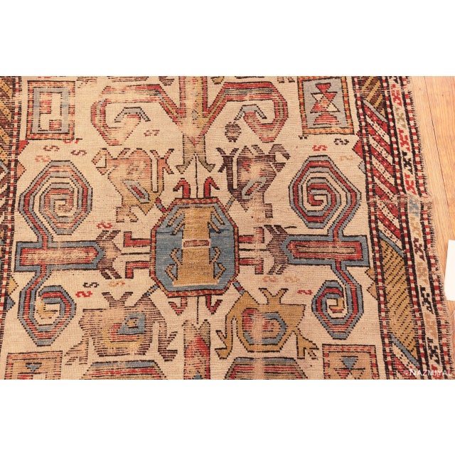 Textile Nazmiyal Collection Antique Caucasian Dagestan Rug For Sale - Image 7 of 8