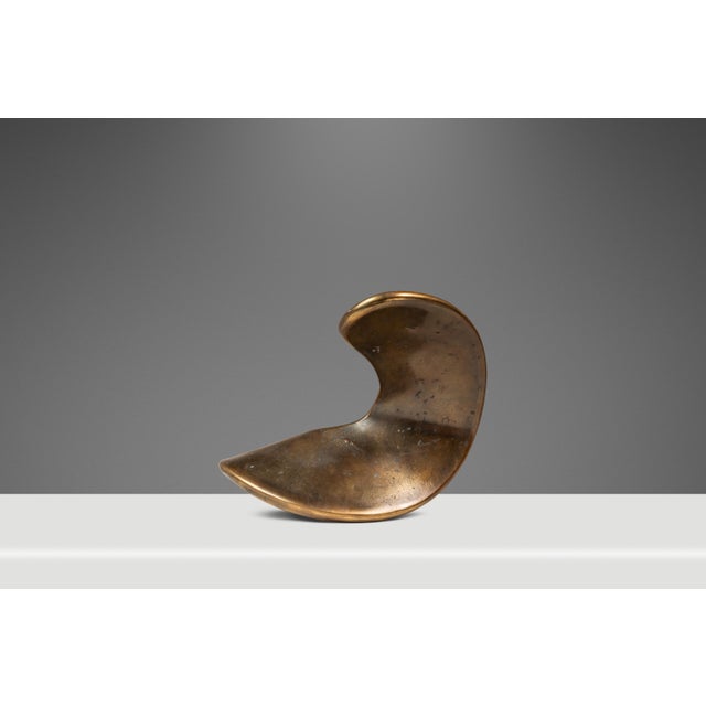 Bronze 1 of 1 Abstract Modern "Torn Fragment" Table Top Solid Bronze Sculpture by Mark Leblanc for Leblanc Studios, Usa, C. 2020s For Sale - Image 8 of 18