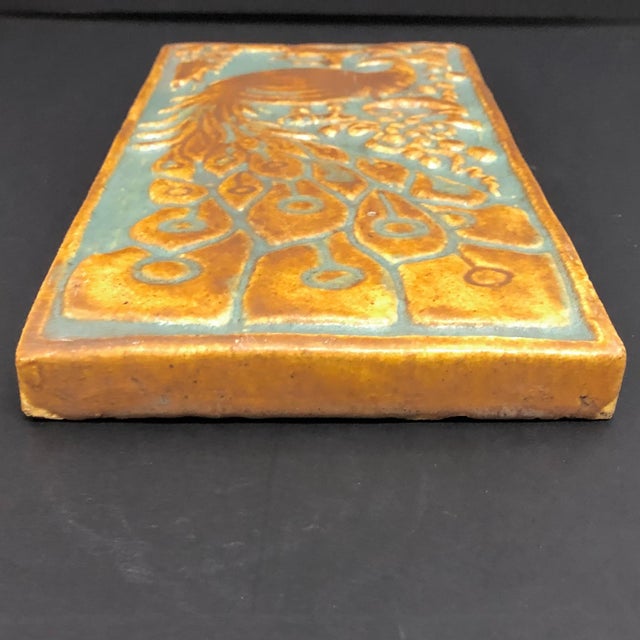 Calco (California Clay Products), South Gate, CA 1923-1932 Peacocks were a favored design on tile and this is Calco's...