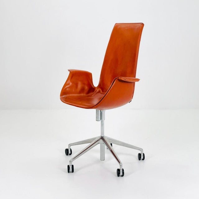 Mid centruy Tulip Desk Chair Modell 6725 by Preben Fabricius & Jørgen Kastholm – for Walter Knoll, 1970s Germany A...