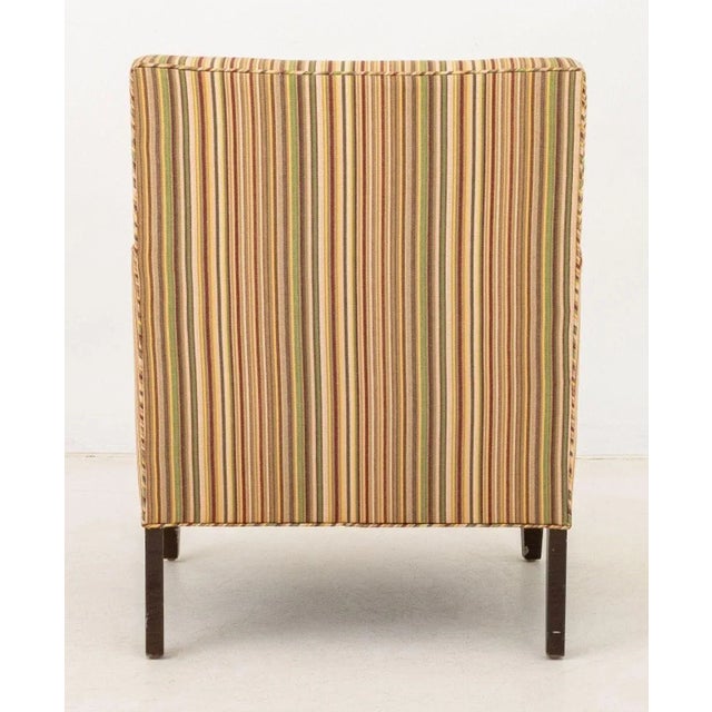 Late 20th Century Edward Wormley Style Upholstered Armchair For Sale - Image 5 of 5