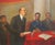 Vladimir Lenin Portrait, Original Soviet Oil Painting, 1970s 100-120 For Sale