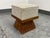Mid-Century Modern Art Deco Stool + Sculptural Wood Base, Circa 1920's For Sale - Image 3 of 12