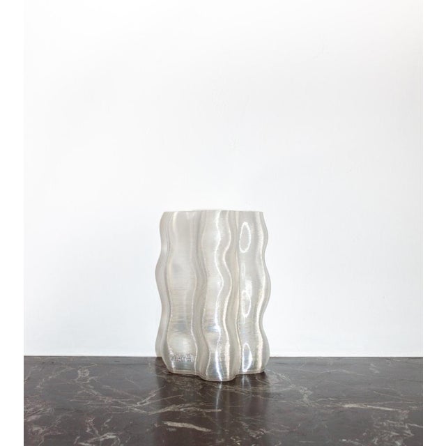Contemporary Large Transparet Magma Vase by Mana For Sale - Image 3 of 18