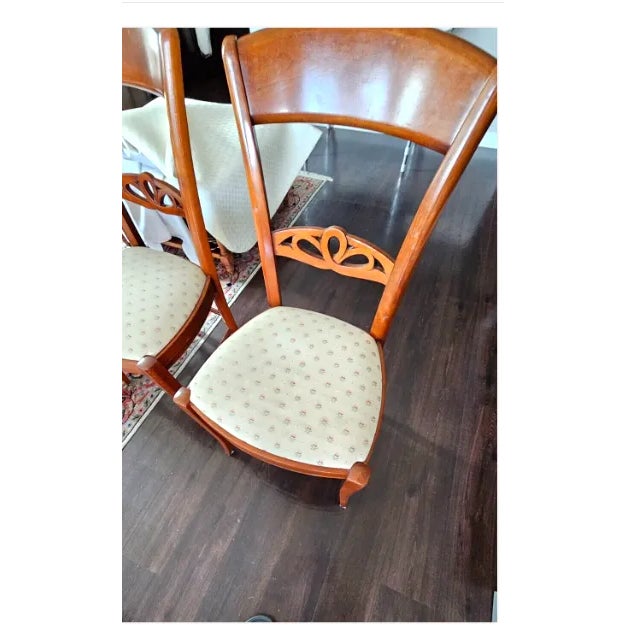 Mid 20th Century Mid 20th Century French Dinner Chairs- Set of 4 For Sale - Image 5 of 12