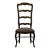 Vintage Antique Solid Cherry Country French Ladderback Dining Side Chair For Sale