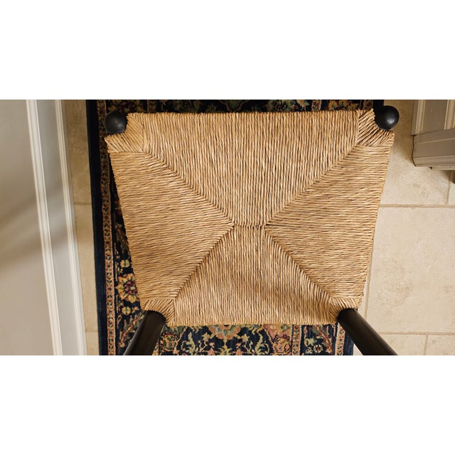 Mid-Century Gentlemans' Valet Chair With Rush Woven Seat For Sale - Image 10 of 16