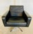 Vintage Danish Black Leather Swivel Chair by Georg Thams For Sale - Image 5 of 18