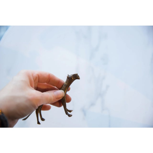 Vintage African Bronze Cheetah For Sale - Image 4 of 7