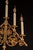 Brass Mid 20th Century Gothic Revival Five-Light Candelabra Table Lamp For Sale - Image 8 of 10