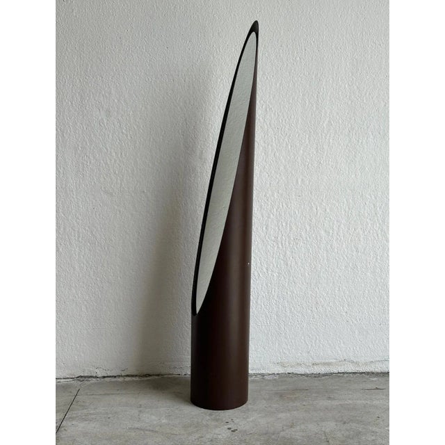 Brown Floor Mirror, 1970s For Sale - Image 11 of 11