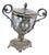Compote in Cut Glass and Structure in Embossed Silver For Sale
