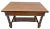 Wood Antique Barley-Twist Tiger Oak Library Desk Writing Table Jacobean Revival Shelf For Sale - Image 7 of 13