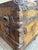 Antique Wood Travel Trunk With Leather Straps and Original Hardware For Sale - Image 11 of 12