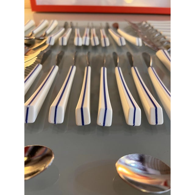 Air France Cutlery by Nathalie Georges, 1980s, Set of 48, in Very Good conditions. Designed 1980 to 1989 This piece has an...