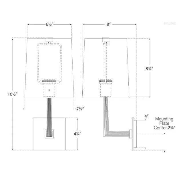 Modern Barbara Barry for Visual Comfort Signature Ojai Medium Single Sconce in Soft Brass with Linen Shade For Sale - Image 3 of 3