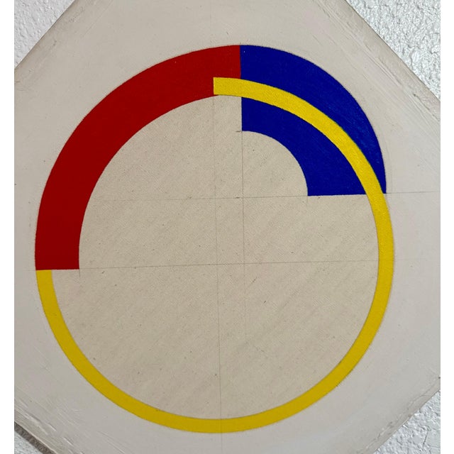 John Pearson, Op Art Hard Edged Abstract Geometric Mod Painting John Pearson, 1985 For Sale - Image 11 of 15