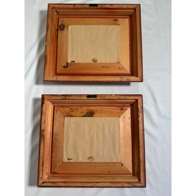 Vintage French Country Traditional Realism Floral Still Life Framed Original Oil Paintings, a Pair For Sale - Image 12 of 12