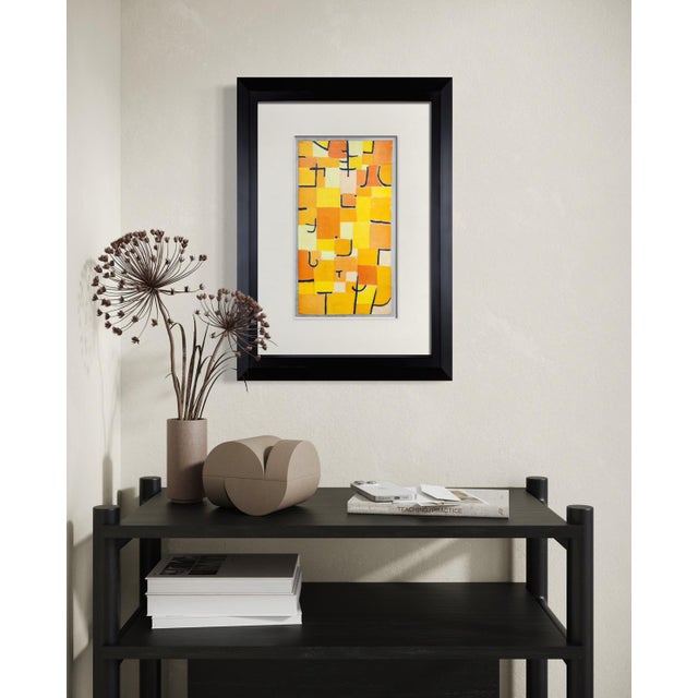 1940s Paul Klee Limited Edition Lithograph "Signs in Yellow" Framed Coa For Sale - Image 5 of 7