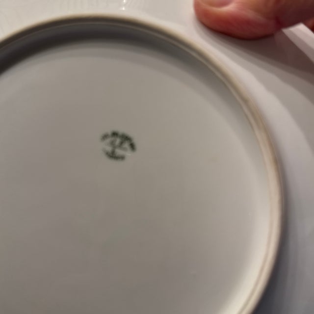 Ceramic French Limoges Hand Painted Porcelain Plates For Sale - Image 7 of 12
