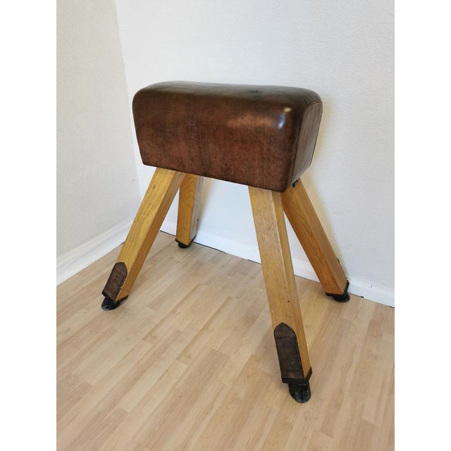 Vintage Leather Gym Pommel Horse, 1960s For Sale - Image 18 of 18