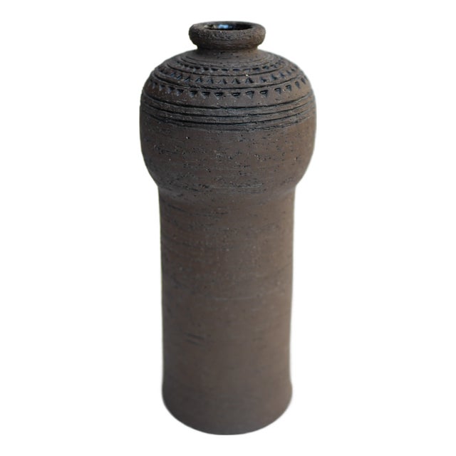 Brutalist Art Ceramic Vase by Inger Persson for Rörstrand For Sale