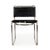 MID-CENTURY MODERN DOUBLE-CANTILEVER BLACK LEATHER "CH66" DINING CHAIR BY NICOS ZOGRAPHOS United States, circa 1970s Item...