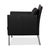 Leather Jason Armchair in Black Nappa Leather and Metal Frame from Walter Knoll For Sale - Image 12 of 13