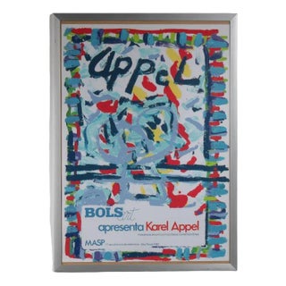 Karel Appel, Poster for the Bols Art Exhibition, 1981, Lithograph For Sale