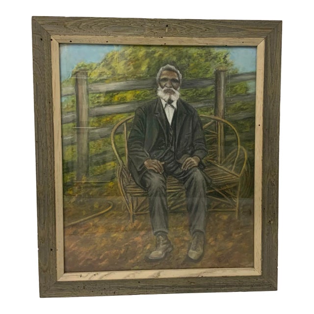 1959 Vintage Pastel Portrait of a Man by E.D.Ellis For Sale