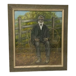1959 Vintage Pastel Portrait of a Man by E.D.Ellis
