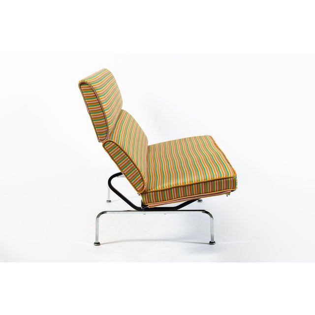 Orange Mid Century Eames Herman Miller Sofa Compact, Alexander Girard Maharam Fabric, 2 Available For Sale - Image 8 of 17