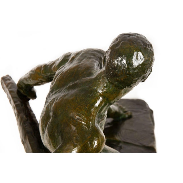 “The Lock” Antique Art Deco French Bronze Sculpture by Pierre Le Faguays For Sale - Image 17 of 18