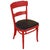 Red-painted oak western-side chair used in the 1952 film "Bus Stop," starring Marilyn Monroe. These chairs can be easily...